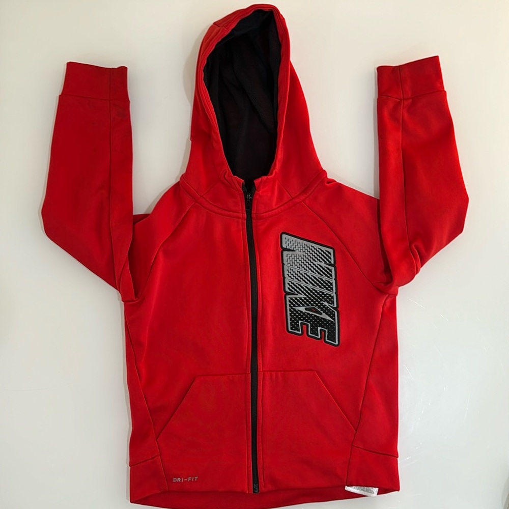 Kids Nike Dri-fit Red Sweatshirt